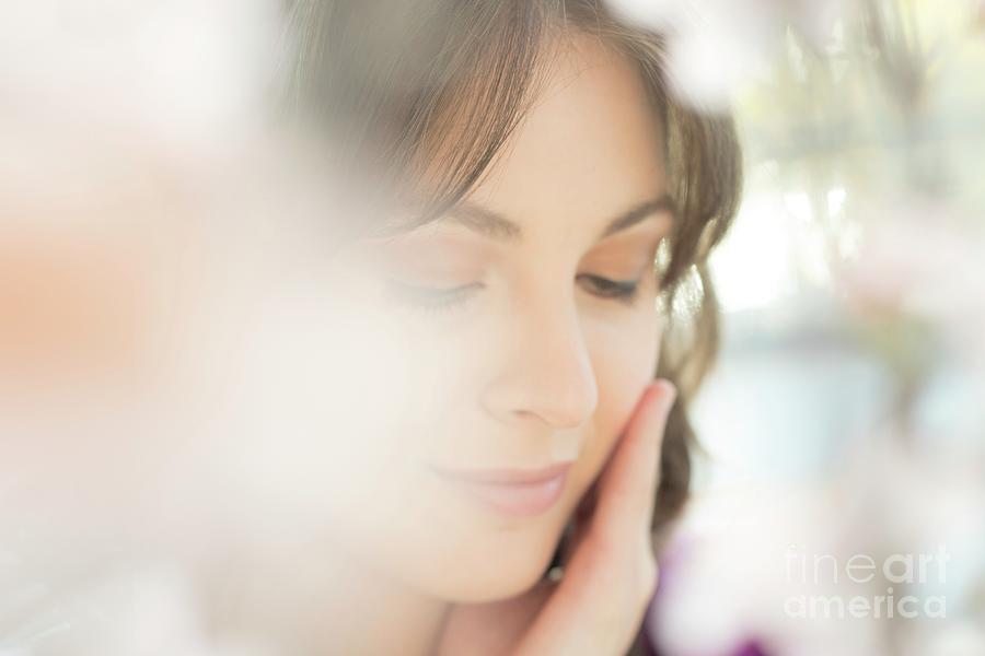 Young Women Touching Her Face Photograph by Science Photo Library Young Women Touching Her Face Photograph by Science Photo Library