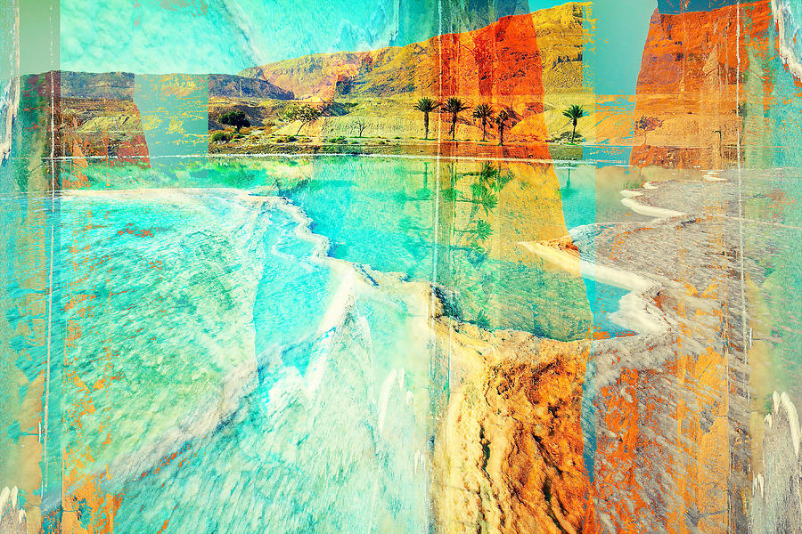 Your cross in the desert Digital Art by Payet Emmanuel