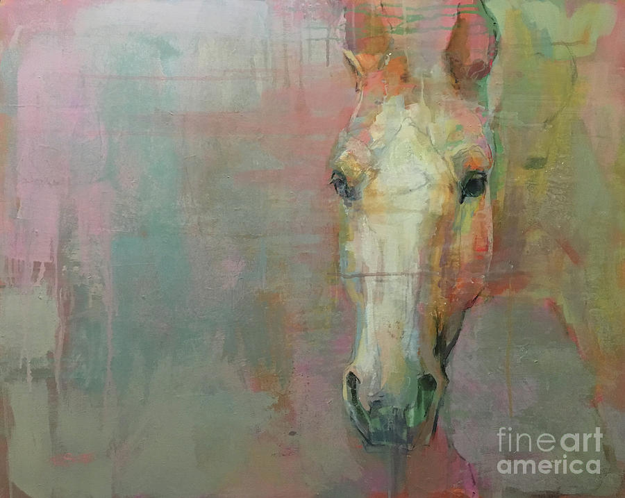 Horse Painting - Your Destiny Will Keep You Warm by Kimberly Santini