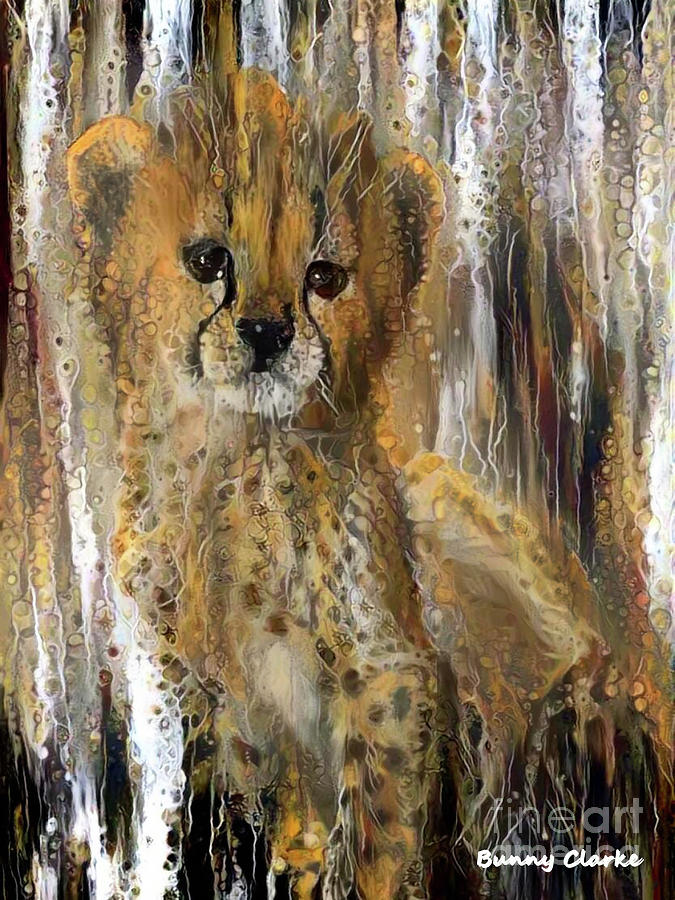 Youre a Cheetah, But I Love You Baby Digital Art by Bunny Clarke