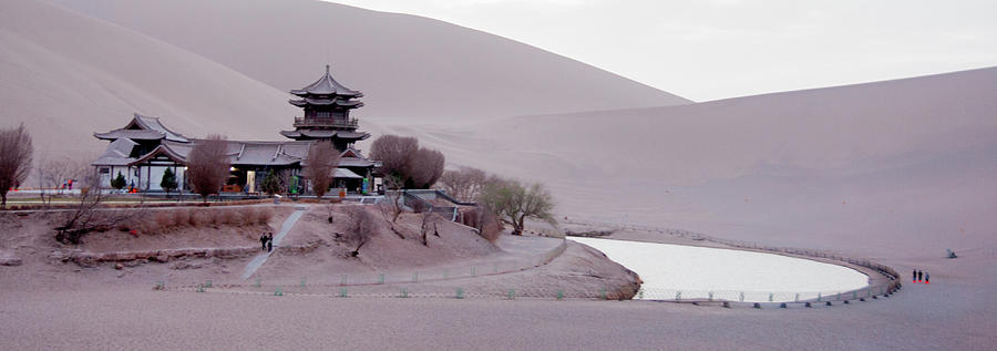 Yueyaquan - Crescent Lake, Dunhuang Photograph by Photograph By Sunny Ip.