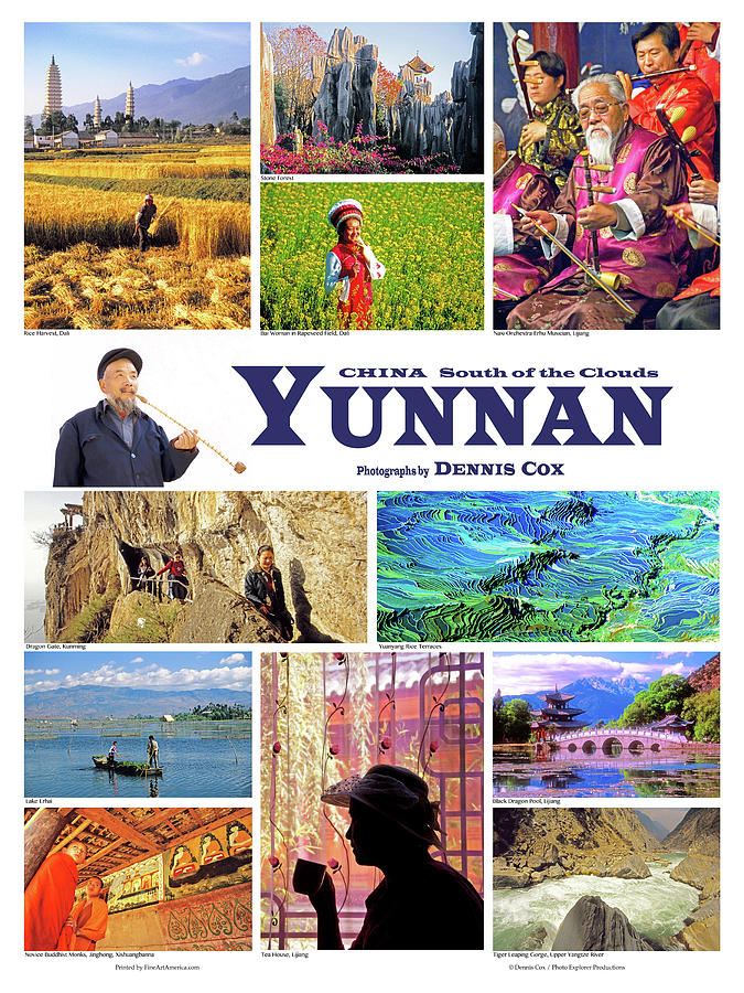 Yunnan Travel Poster Photograph by Dennis Cox