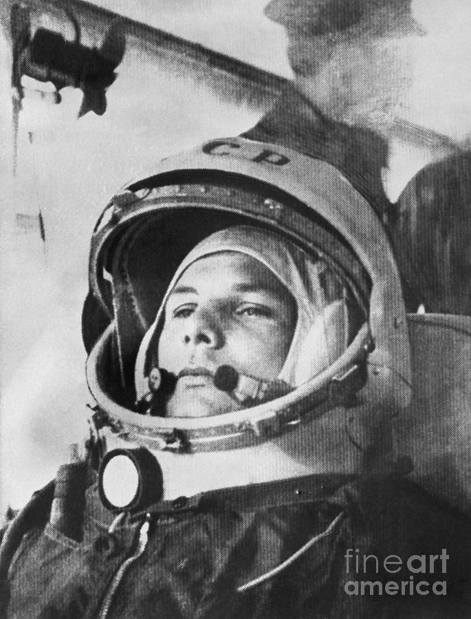 Yuri Gagarin Riding A Bus To Spaceship Photograph by Bettmann