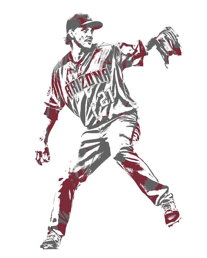 Zack Greinke Arizona Diamondbacks Pixel Art 1 Mixed Media By Joe Hamilton