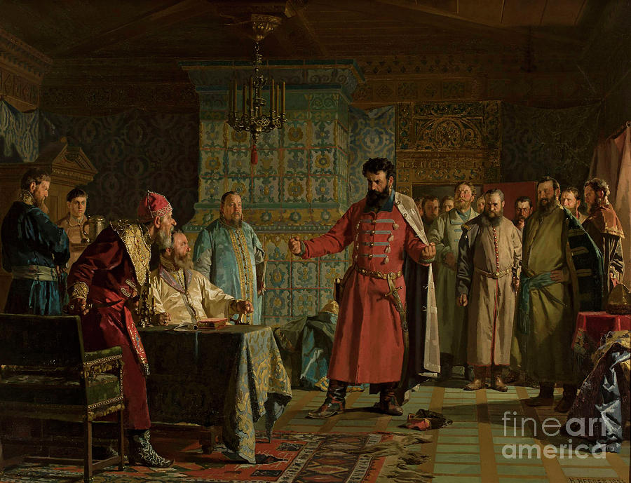 Zakhary Lyapunovs Quarrel With The Tsar Drawing by Heritage Images