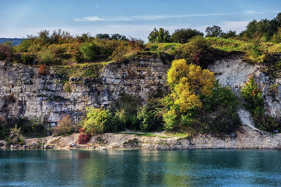 Zakrzowek Reservoir Cliff in Krakow Photograph by Artur Bogacki