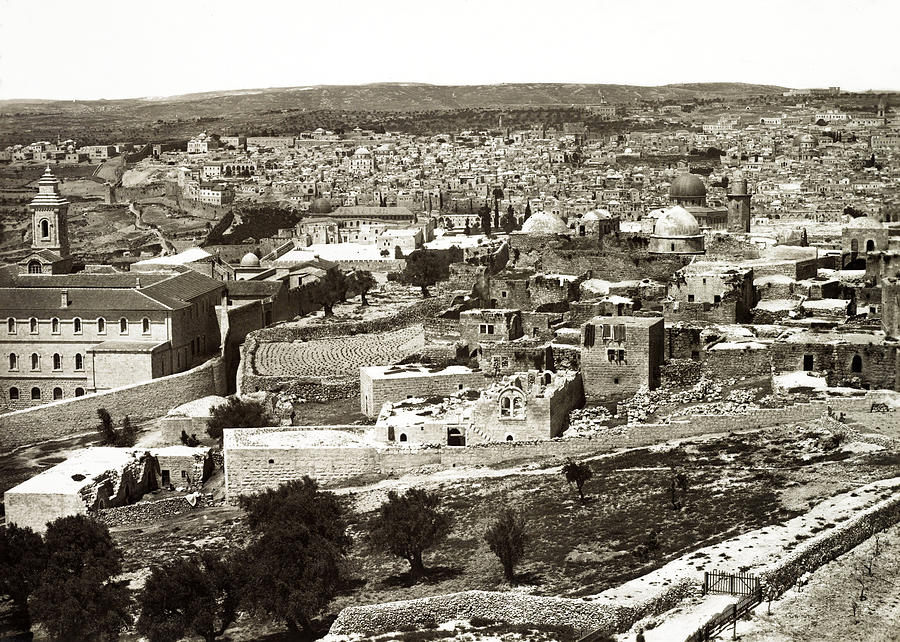 Zangaki Jerusalem 1890 Photograph by Munir Alawi