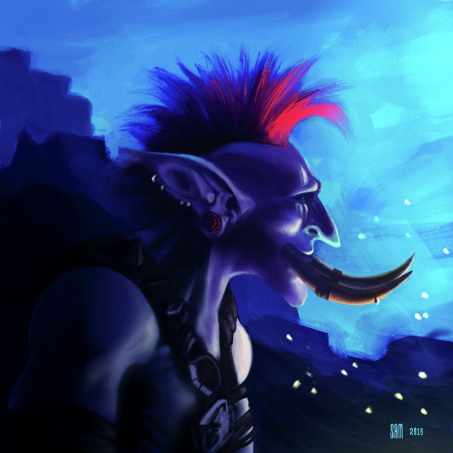 Troll Digital Art - Zappy Boi by Sami Matilainen Troll Digital Art - Zappy Boi by Sami Matilainen
