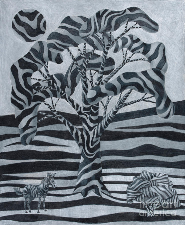 Zebrad Drawing by Scott Brennan