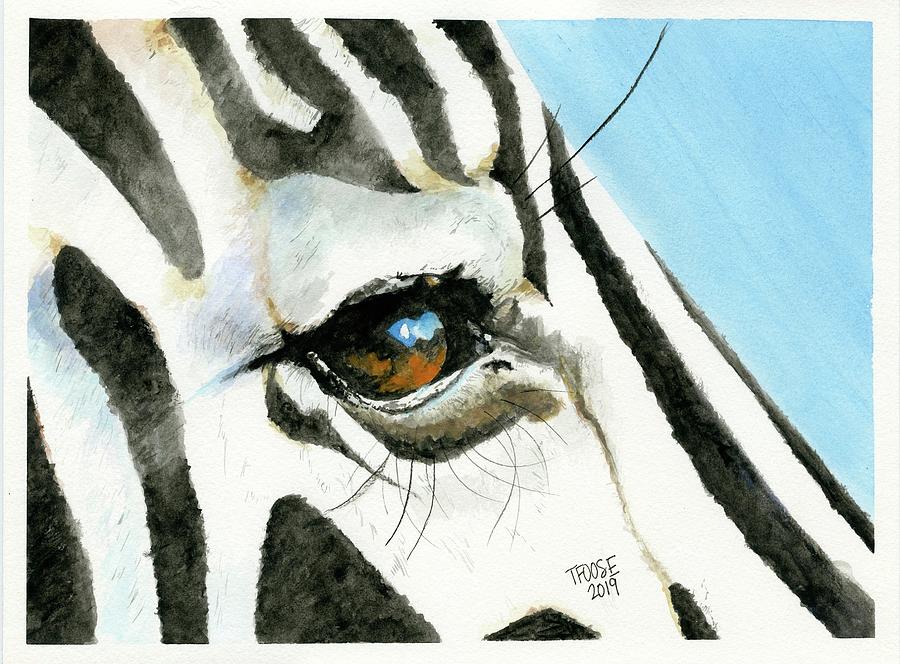 Zebras Eye Painting