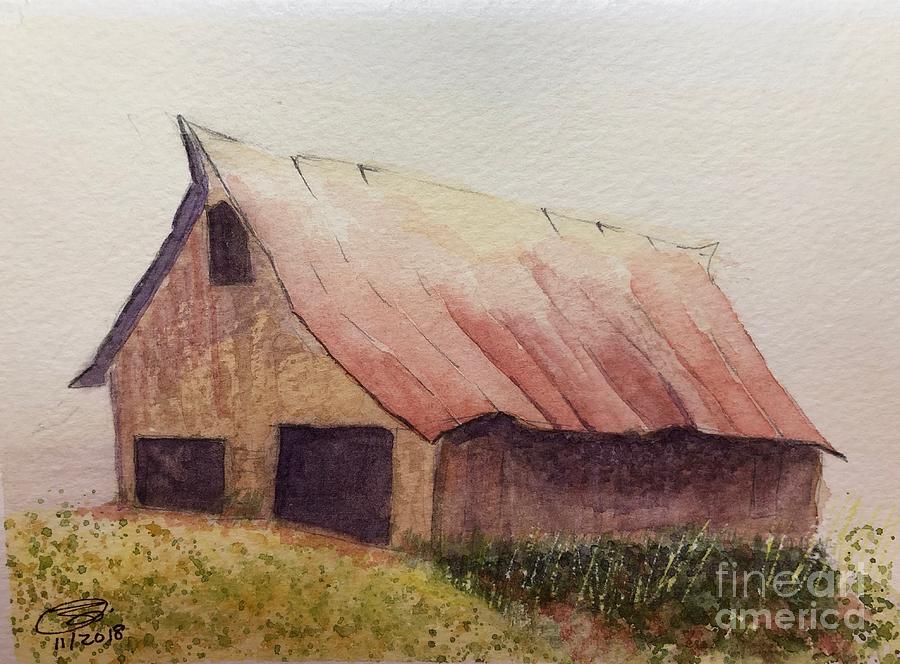 Zekes Barn Painting by Joel Deutsch