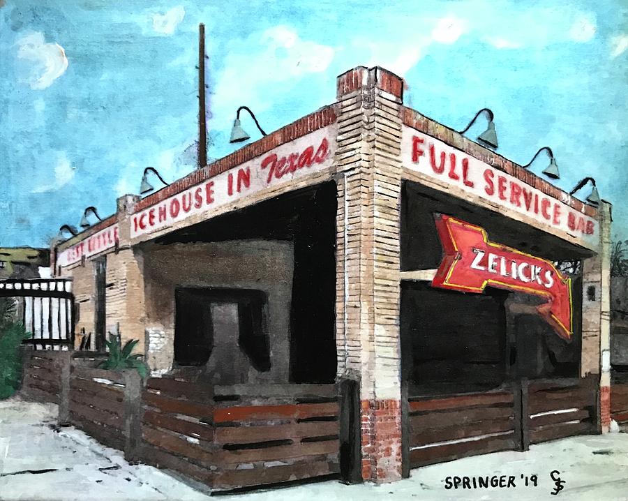 Zelicks Ice House Painting by Gary Springer