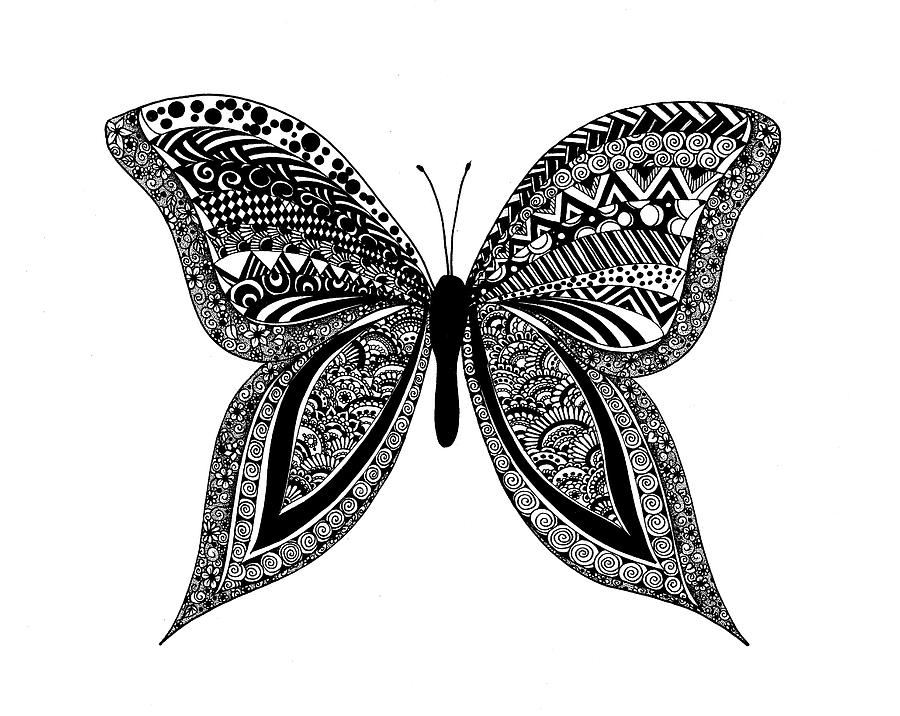 Animal Digital Art - Zen Butterfly by Nicky Kumar
