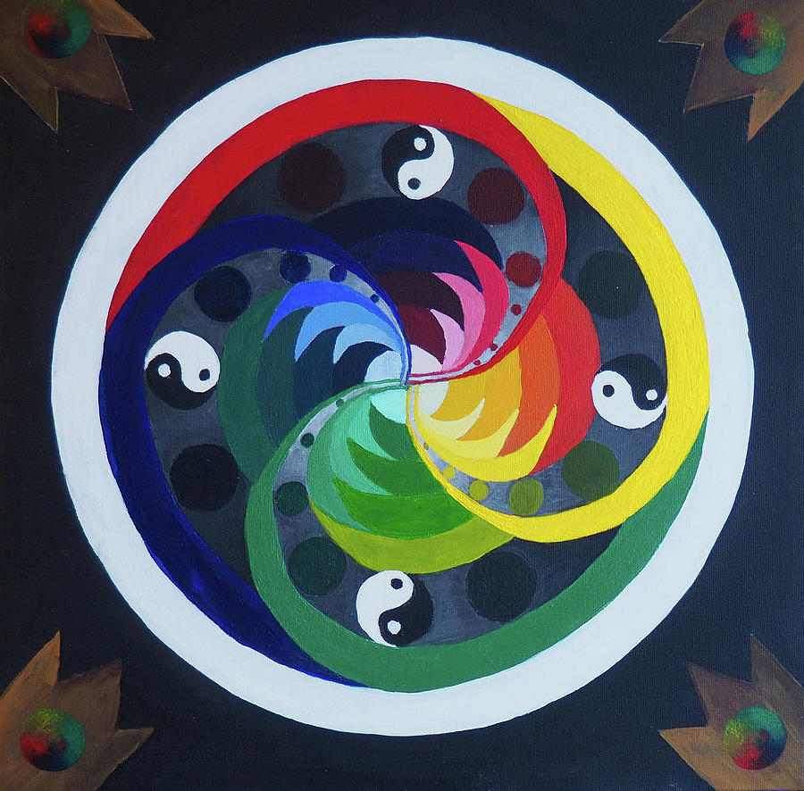 Zen Color Wheel Painting by Sk Storey - Fine Art America