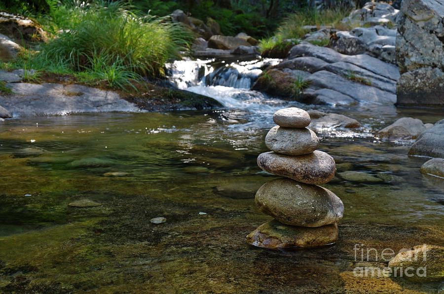 Zen rocks in Gralheira river in Carvalhais by Angelo DeVal Zen rocks in Gralheira river in Carvalhais by Angelo DeVal