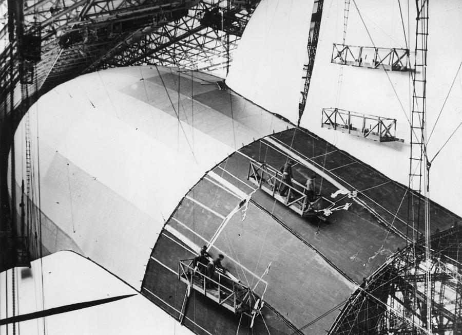 Zeppelin Factory Photograph by Fox Photos