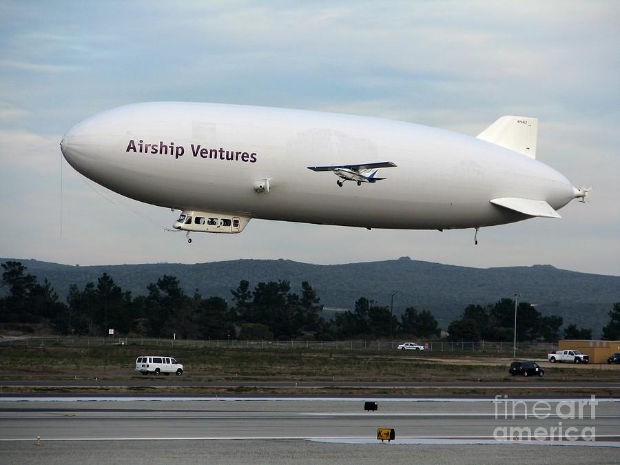 Zeppelin in Monterey Photograph by James B Toy