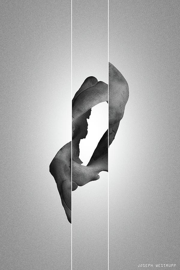 Zero Black - Surreal Abstract Elephant Bone Collage With Lines by Joseph Westrupp Zero Black - Surreal Abstract Elephant Bone Collage With Lines by Joseph Westrupp