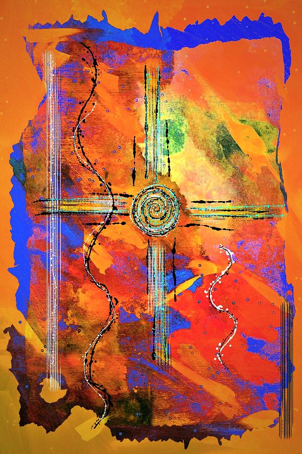Zia Abstract Painting by Barbara Chichester