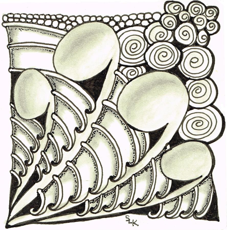 ZIA Dragon Bones Drawing by Stephanie Kelly | Pixels