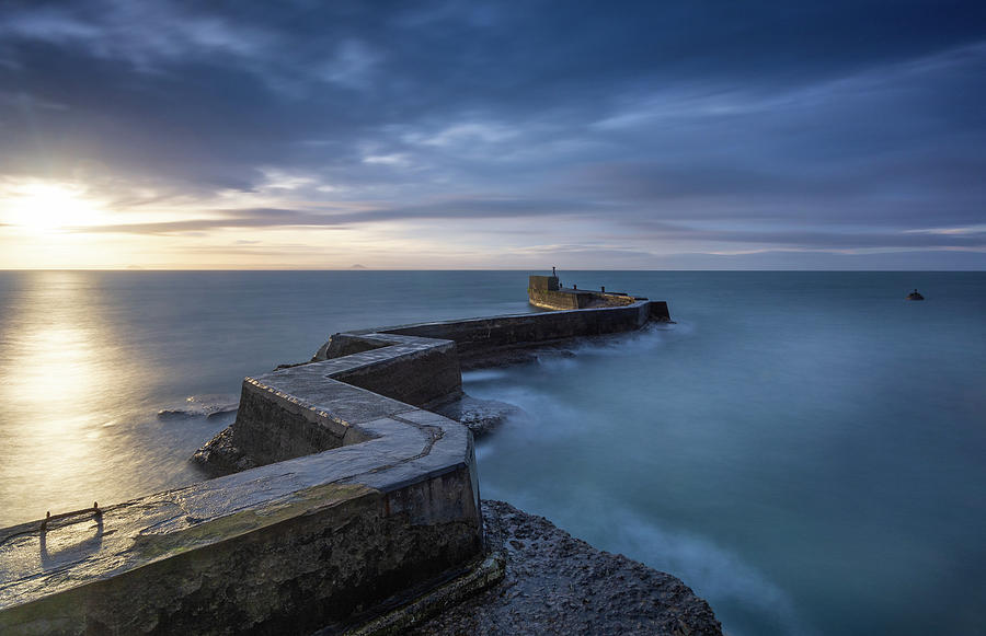 Zig Zag Breakwater Photograph by Stuart Jack