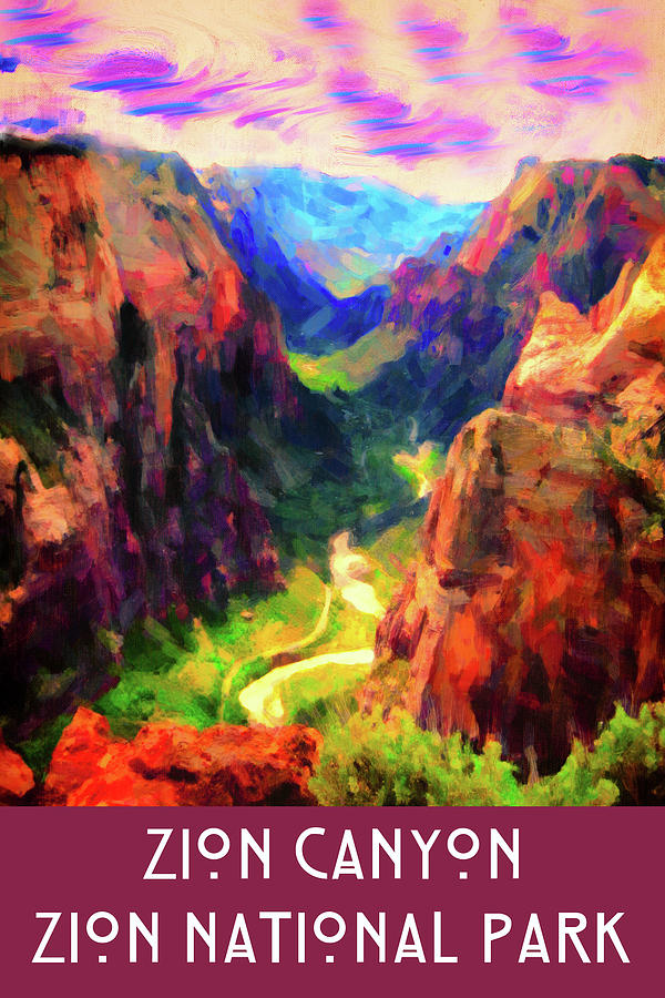 Zion Canyon by Chuck Mountain Zion Canyon by Chuck Mountain