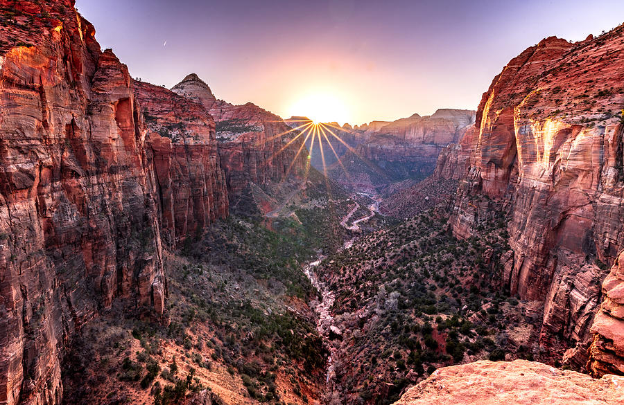 Zion Canyon Sunset Photograph by Ariel Ling