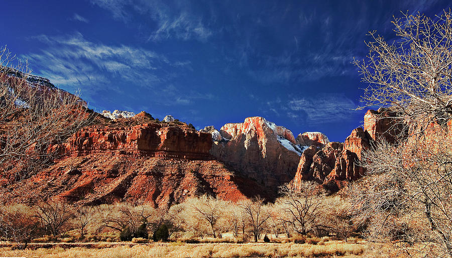 Zion in Winter Photograph by John Christopher