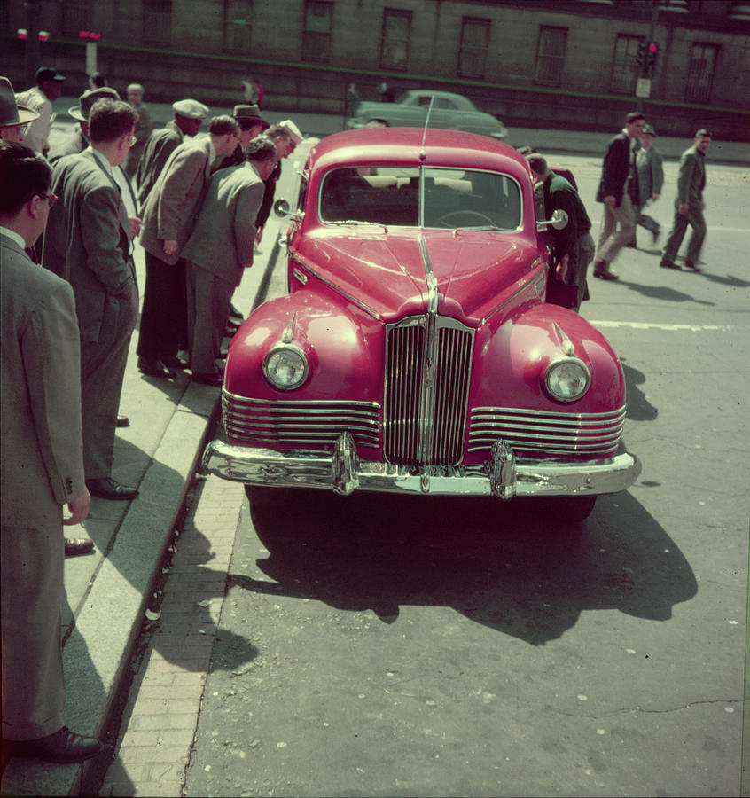 Car Photograph - ZIS-110 Parked On Street by Hank Walker