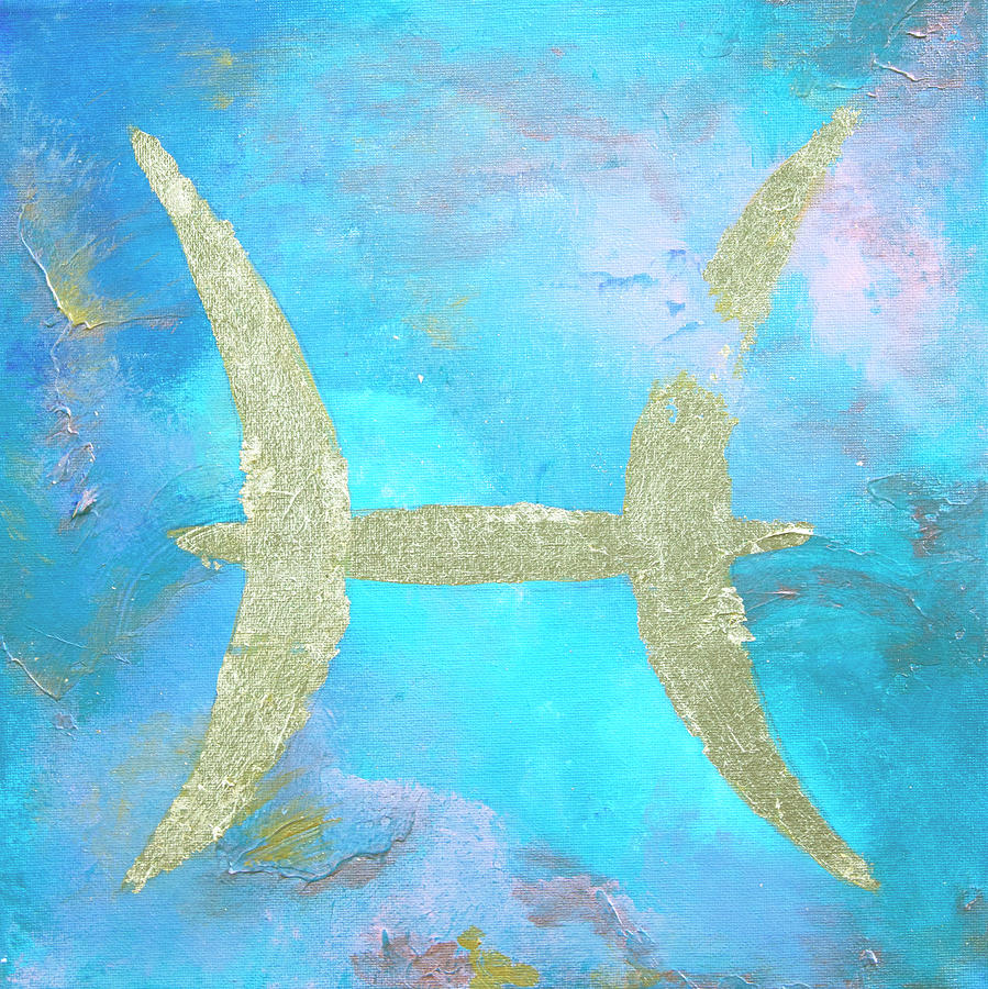 Zodiac Pisces Painting by Linh Nguyen-Ng