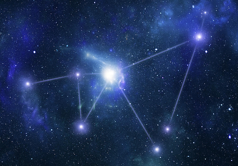 Zodiacal Constellations. Capricornus Photograph by Sololos