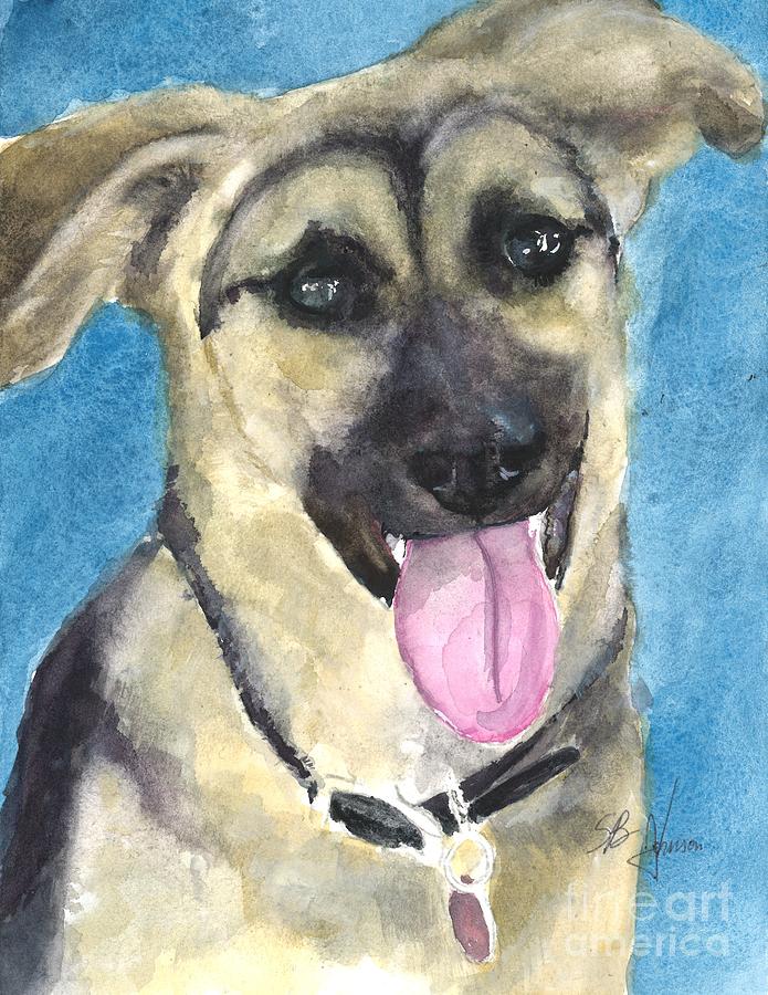 Zoey Painting by Susan Blackaller-Johnson