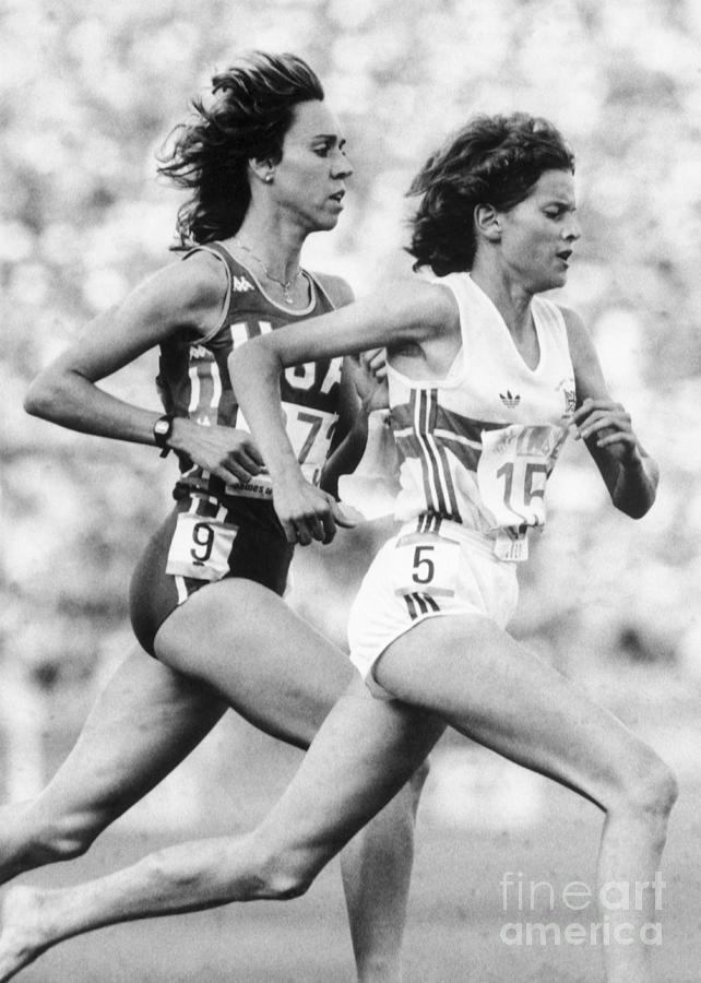 Zola Budd Leads Americas Mary Decker Photograph by Bettmann Zola Budd Leads Americas Mary Decker Photograph by Bettmann