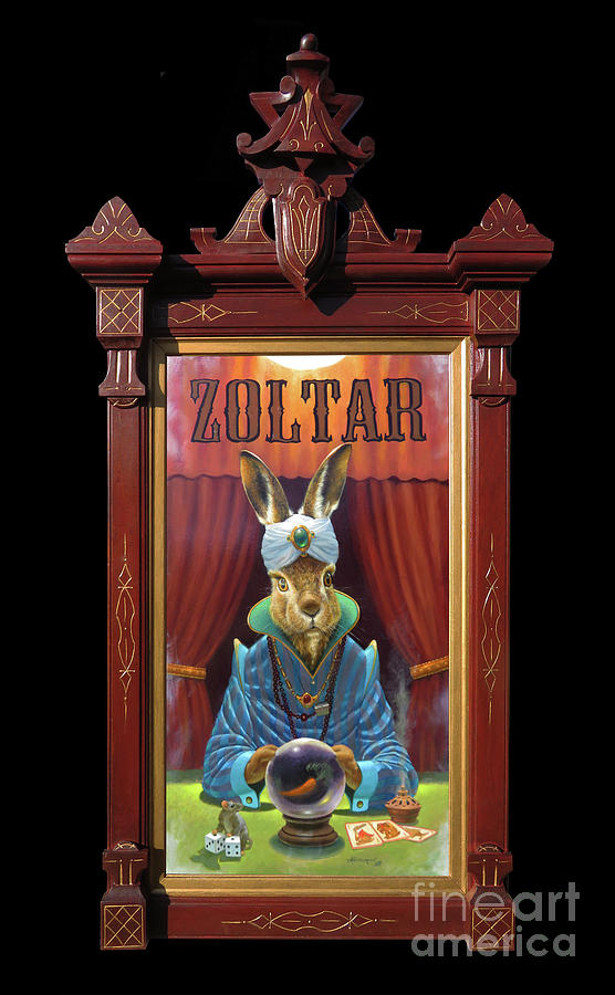 Dice Painting - Zoltar by David Henderson