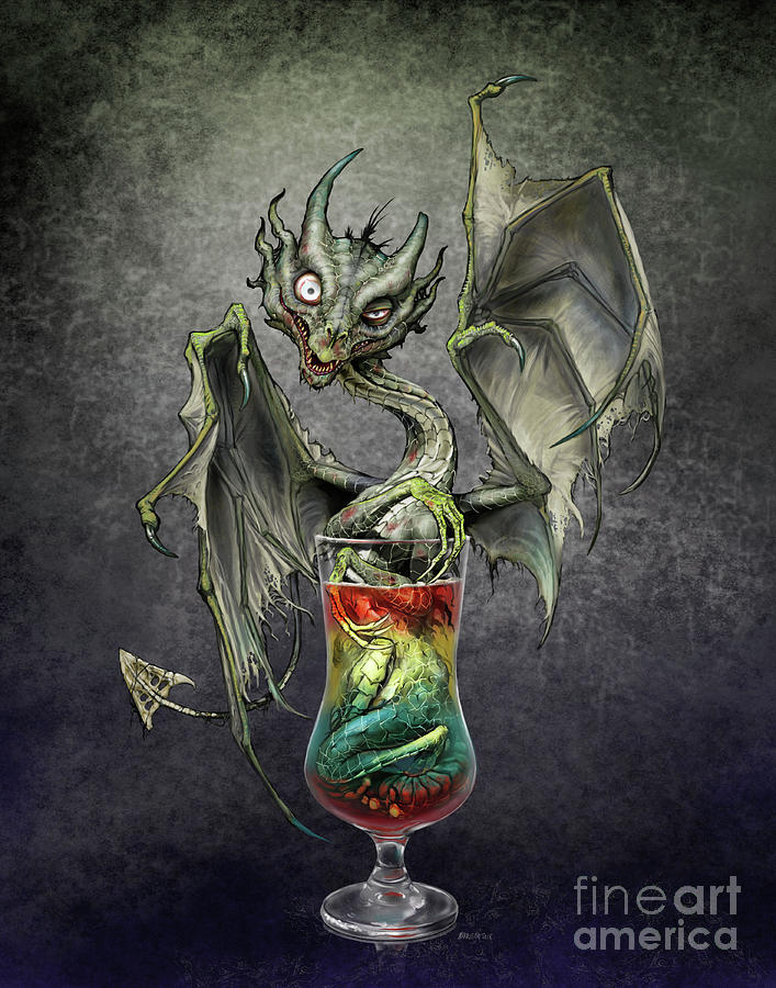 Zombie Dragon Digital Art by Stanley Morrison