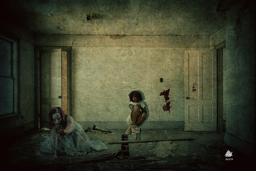 Zombie Digital Art by Mel Beasley