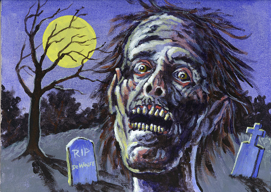 Zombie Painting by Richard De Wolfe