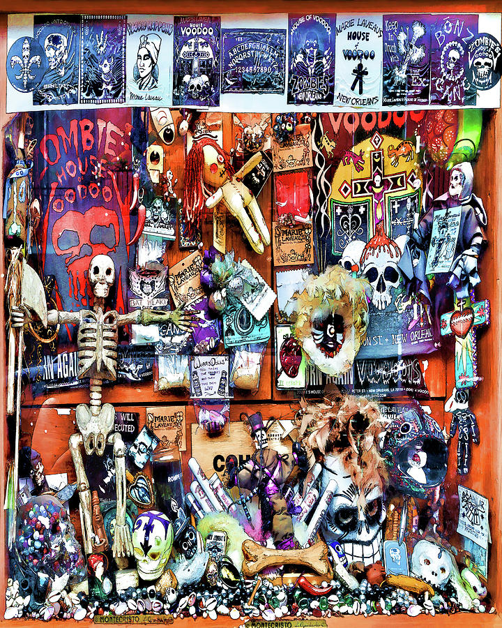 New Orleans Photograph - Zombies House of Voodoo by Susan Rissi Tregoning