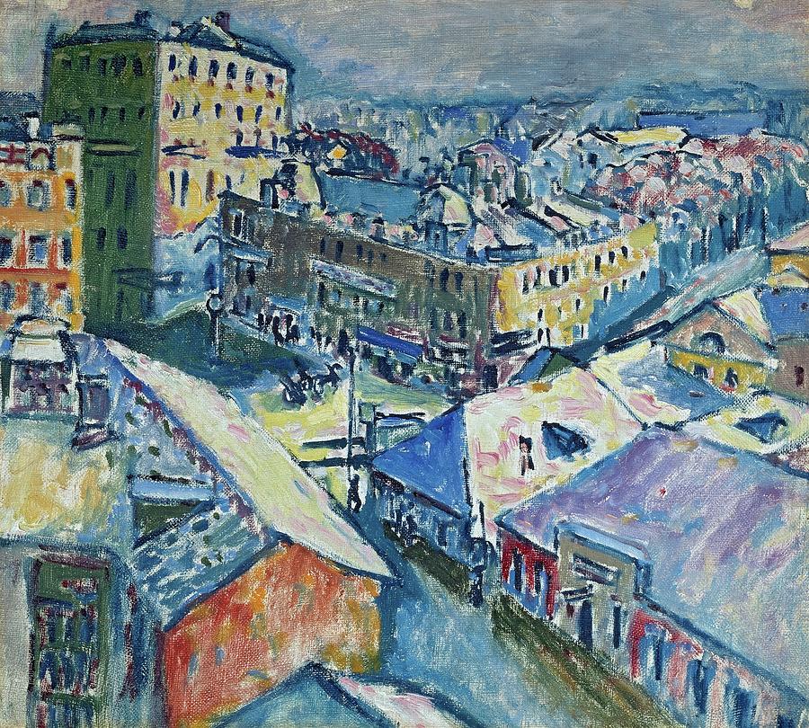 Wassily Kandinsky Painting - Zubovsky Platz by Wassily Kandinsky