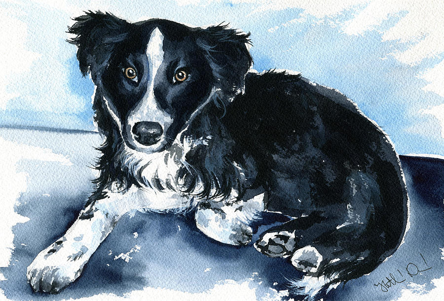 Zuca Dog Painting Painting by Dora Hathazi Mendes