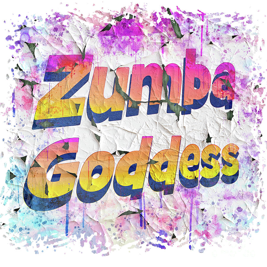 Zumba Digital Art - Zumba Goddess by Kathy Kelly