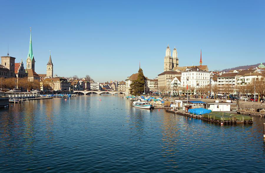 Zurich Cityscape, Switzerland Photograph by Querbeet Zurich Cityscape, Switzerland Photograph by Querbeet