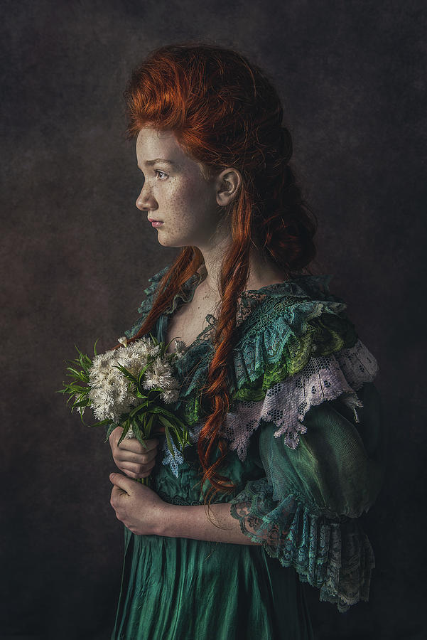 Zuzanna And Flowers Photograph by Hanna Derecka - Fine Art America