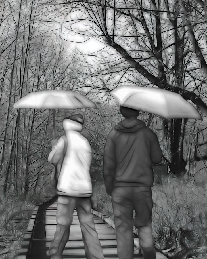 Umbrella Photograph - . . Loving Nature . . by Iina Van Lawick