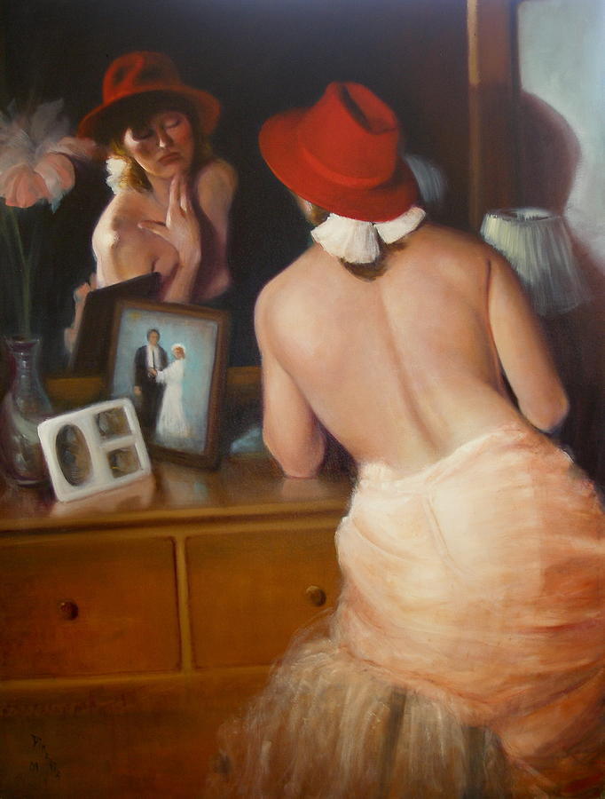 Nude Painting -  Mirror  mirror 5 by Donelli  DiMaria