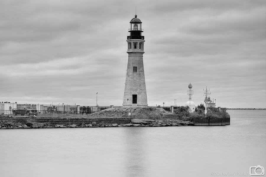 0001 Quiet Lighthouse Bw Photograph by Michael Frank Jr