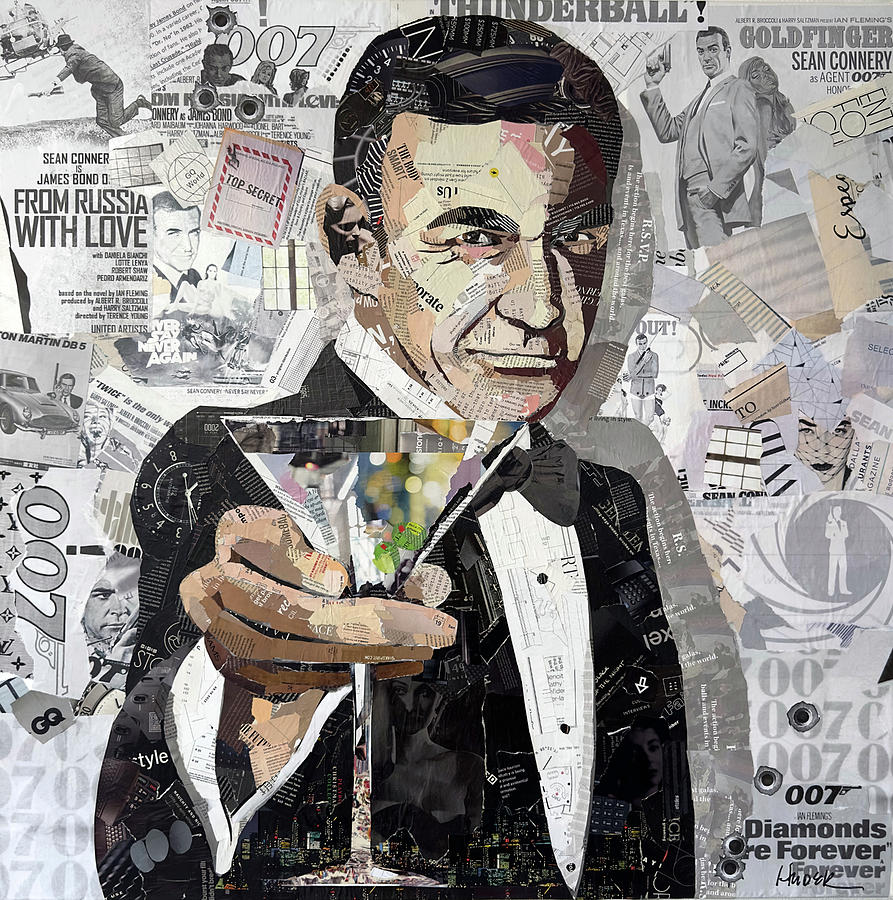 007 Shakin Not Stirred Mixed Media by James Hudek