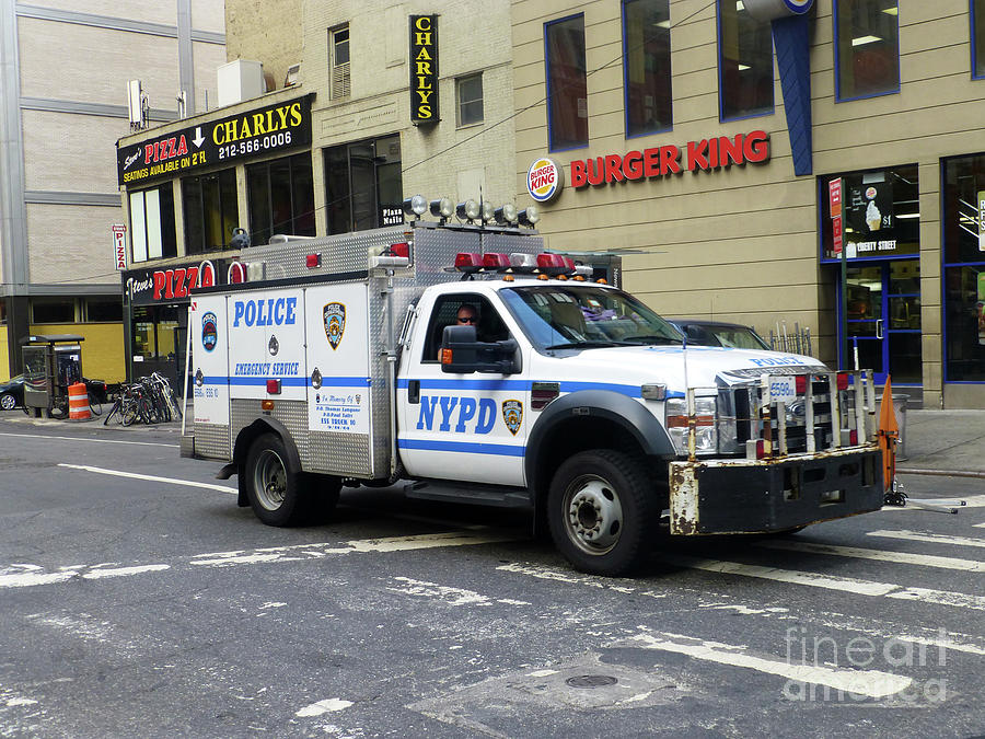037-ess Nypd Rep 10 Photograph by Steven Spak - Pixels