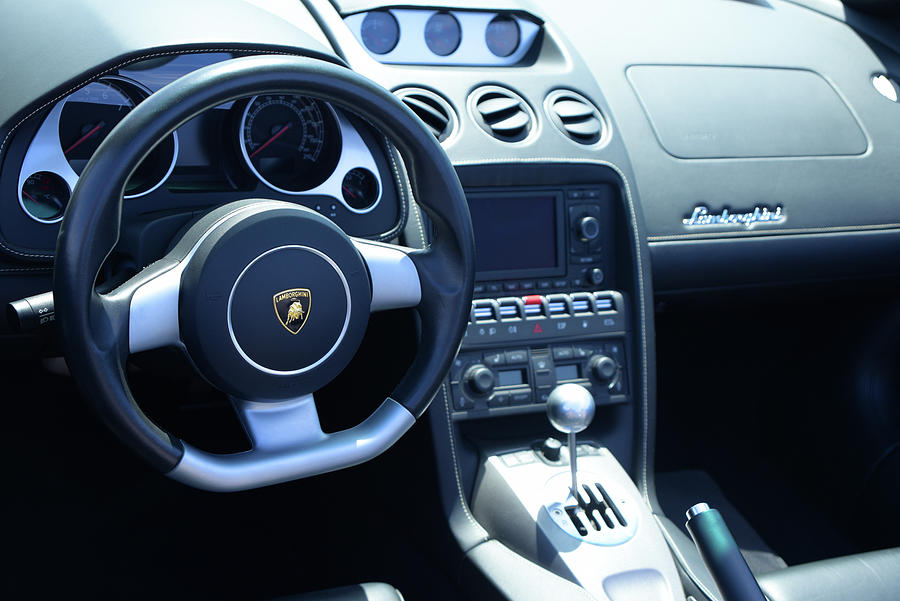 08 Lambo Cockpit Photograph by Mike Martin - Pixels