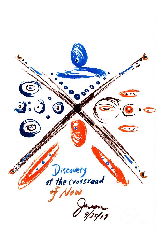 09-25-2019 Discovery At The Crossroad Drawing by Jason Winfrey